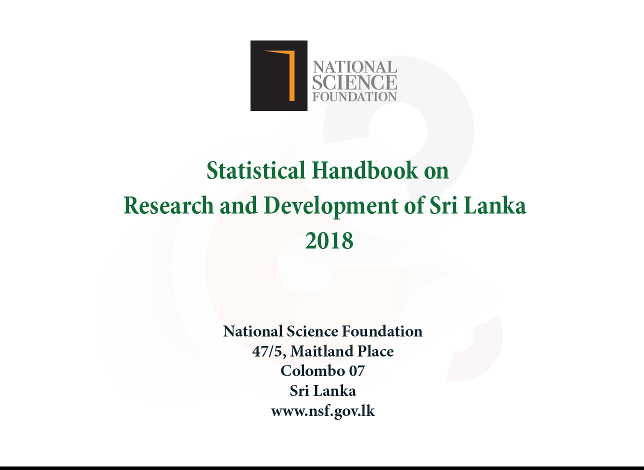 Research and Development of Sri Lanka Statistical Handbook on 2018